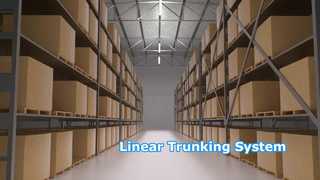 Lineair trunkingsysteem met snelle verbinding en flexibele installatie